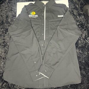 Columbia Men's Charcoal Shirt Jacket SIZE medium